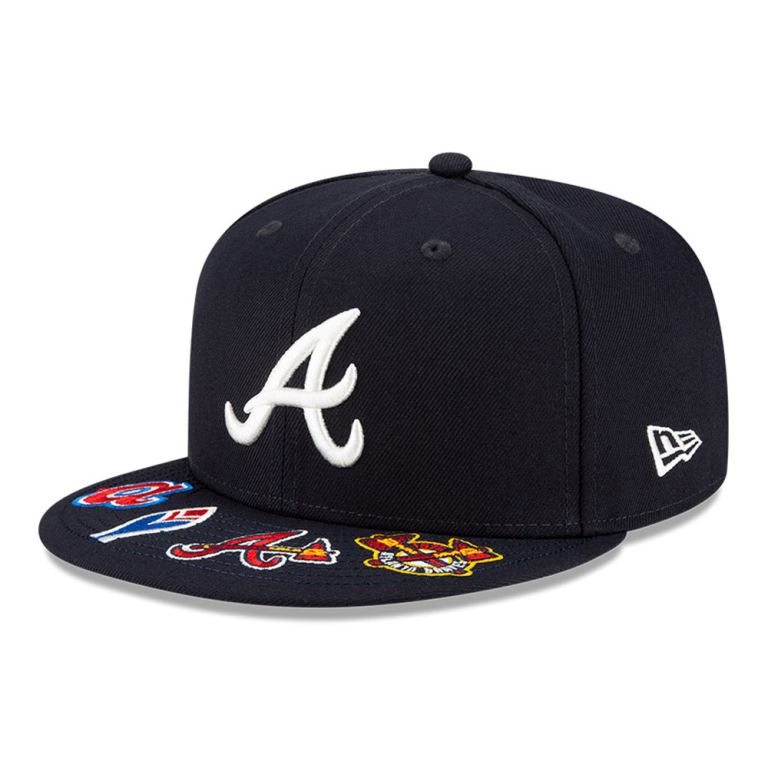 Gorras New Era 59fifty Azules - Atlanta Braves MLB Visor Hit 73218ZQIM